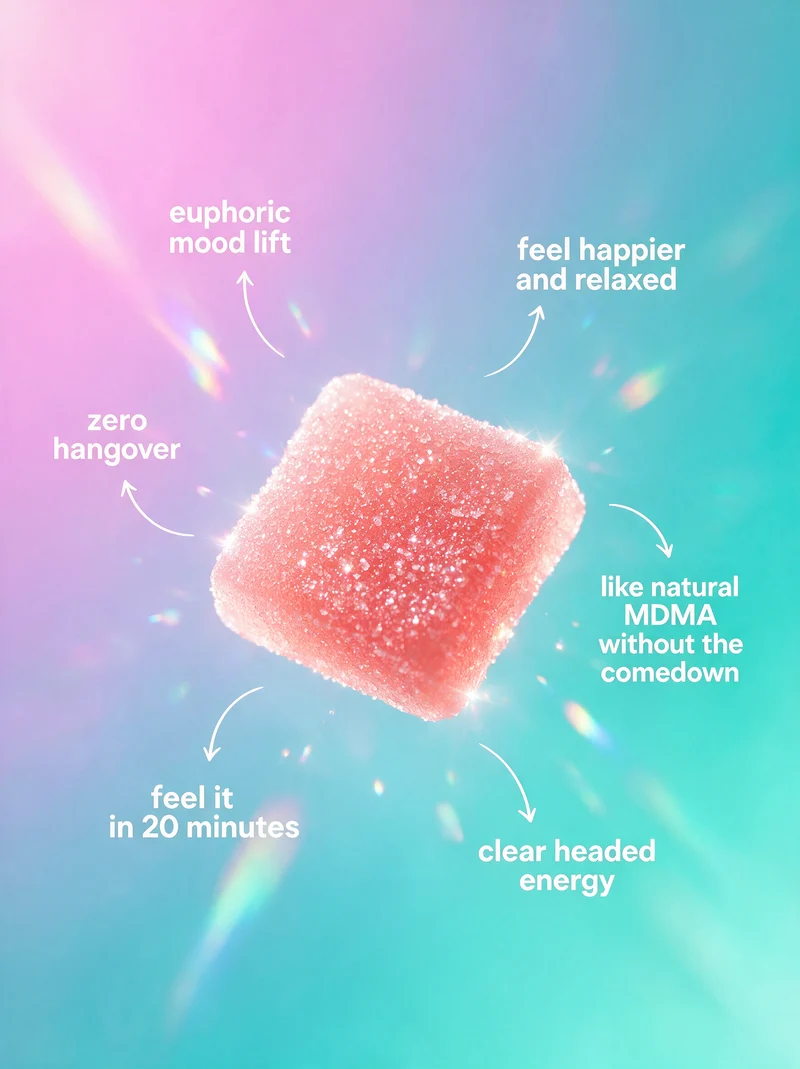 SOHI kanna gummy effects: euphoric mood lift, zero hangover, clear headed energy in 20 minutes