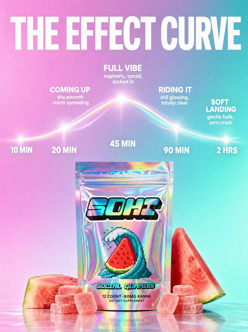 The SOHI effect curve from coming up at 10 minutes to a soft landing at 2 hours
